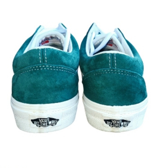 Vans HEIQ Water Resistant Dry Old Skool Tennis Shoe Sneaker Teal Green Women 7 - Picture 5 of 12